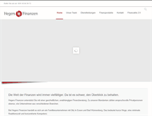 Tablet Screenshot of hegers-finanzen.de